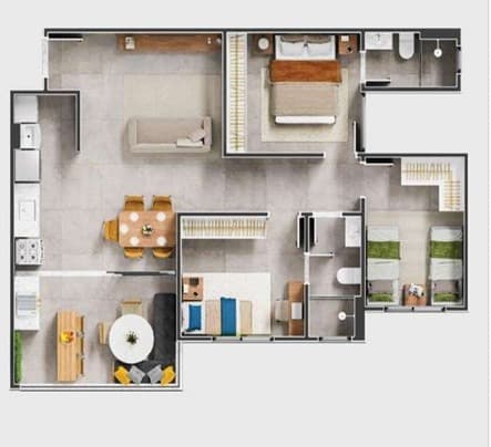 Apartamento em Copacabana - Uberlândia
