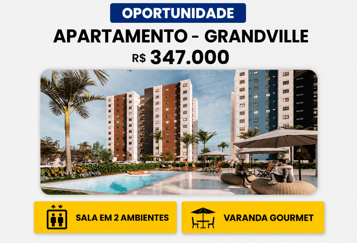 Apartamento em Grand Ville - Uberlândia