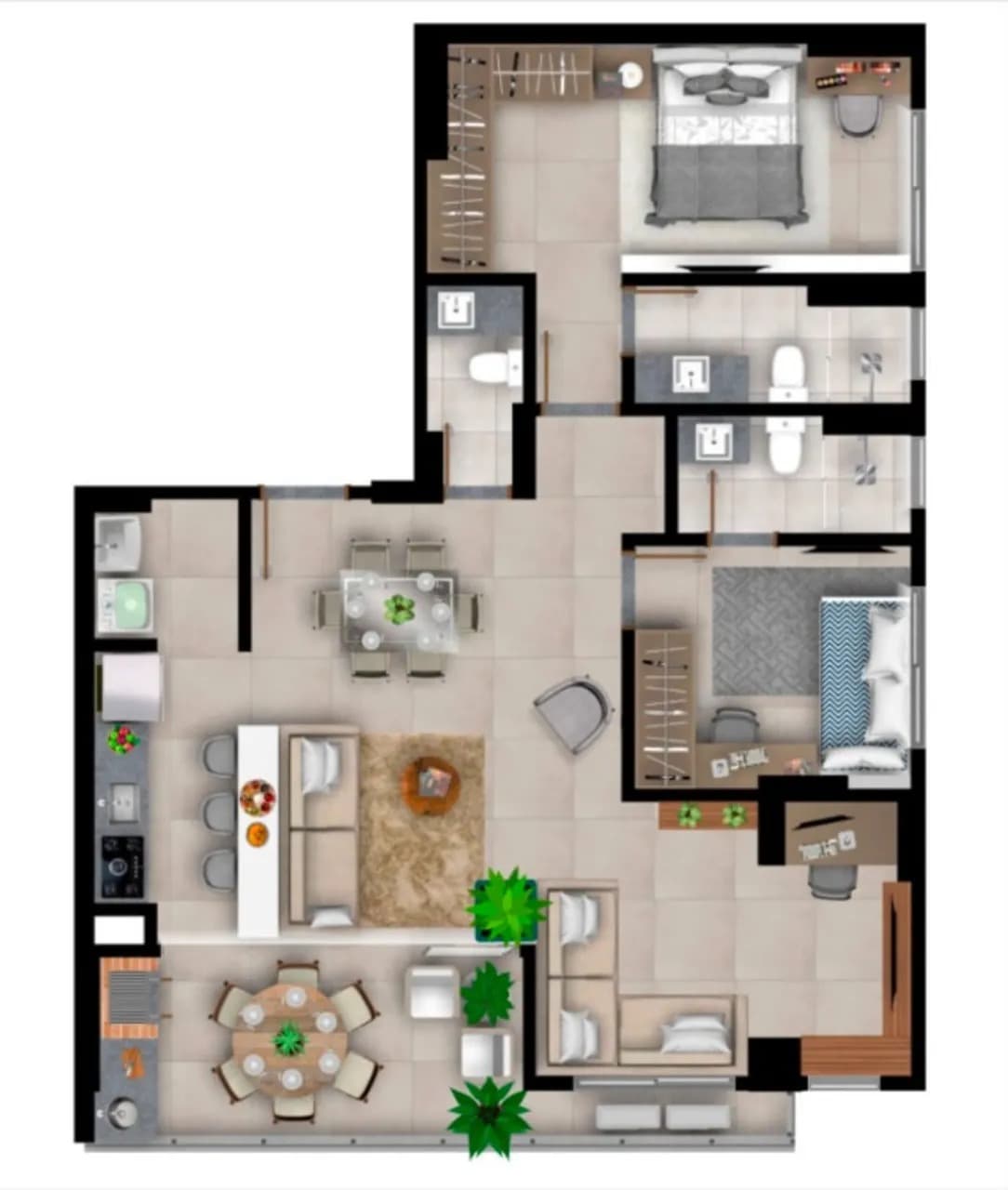 Apartamento em Jardim Goiás - Goiânia